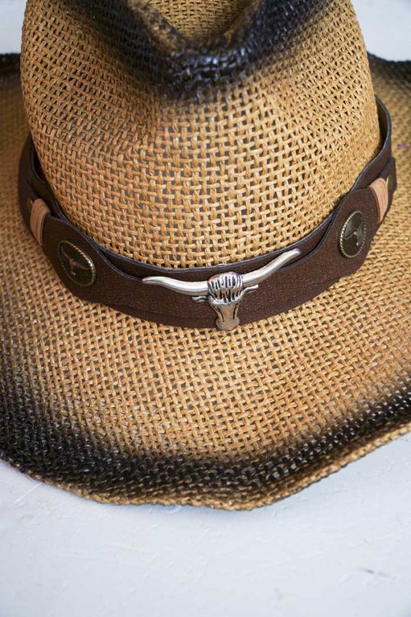 hoed strok longhorn lichtbruin