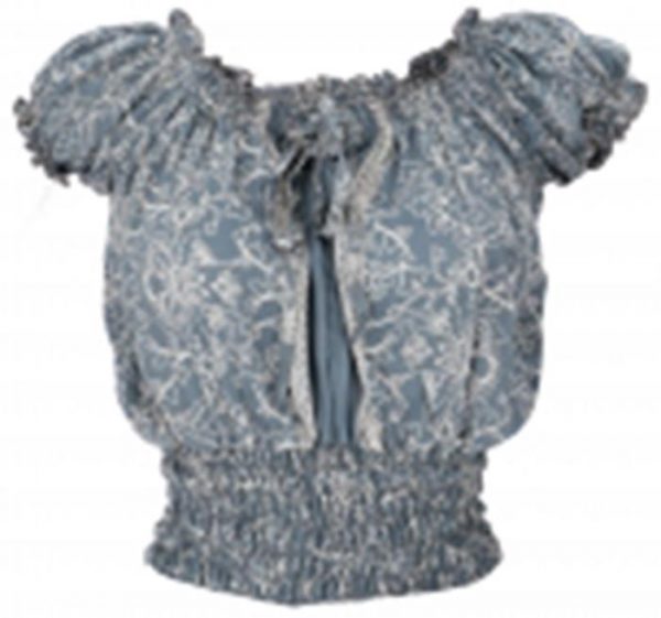 blouse top tuniekje burlesque grijsblauw
