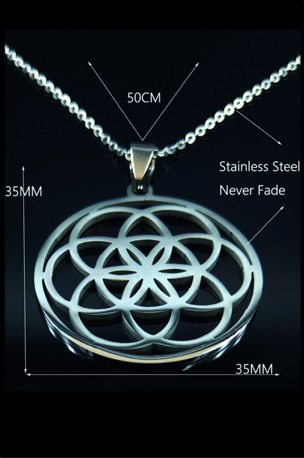 Ketting seed of life rond