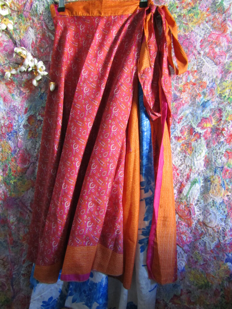 PAMELA Vintage Sequin Embroidered Boho Silk Skirt with Pockets in Dazzling  Sandstone - Indie Ella Lifestyle