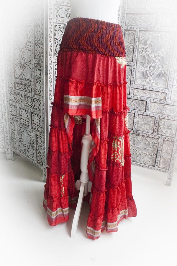 Sexy gipsy rok sari lang rood