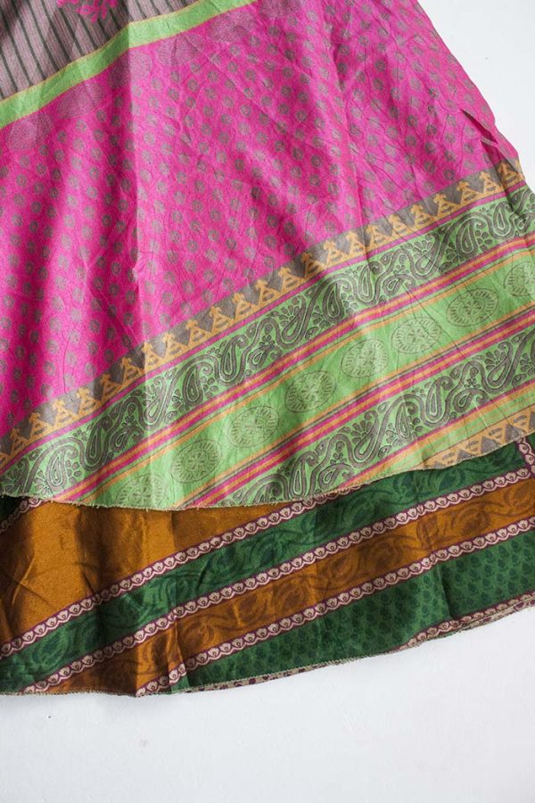 Wikkelrok magisch sari India fluor tintjes
