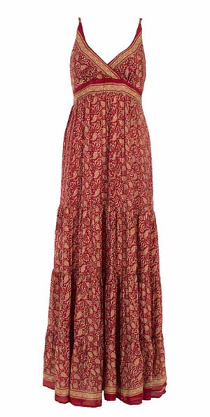 Uitsluiting Pakistaans Wreedheid Bekijk Product: Gipsy lange jurk bordeaux met mooi oosters motief in beige  - Bohemian Treasures