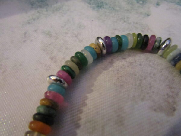 Multikleur natuurstenen armbandjes-set - Afbeelding 2